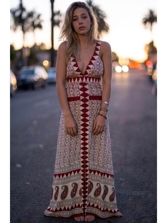 Jen's Pirate Booty Dresses & Skirts - NWOT RARE Jen’s Pirate Booty Paisley Deep V Maxi Dress | Boho Southwestern Indie